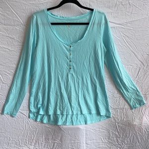 along sleeve Lilly Pulitzer henley top